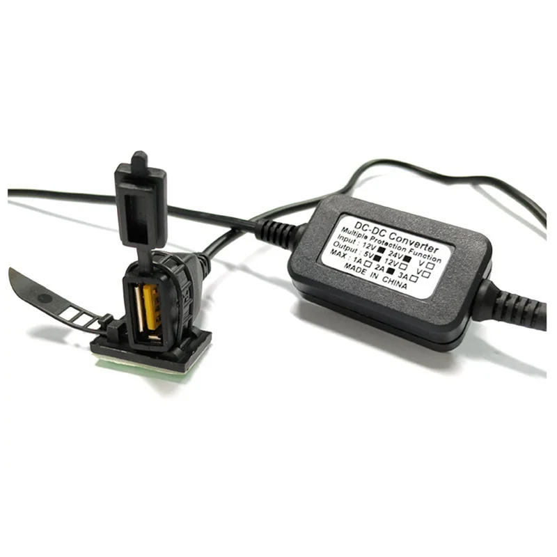 

TR-gWaterproof USB-порт Автомобильный видеорегистратор Эксклюзивный блок питания для мотоцикла Смартфон GPS-кабель Автомобильное зарядное устройство Комплект 12 В-24 В до
