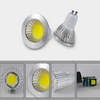 Bright 9W12W 15W 18W 85~265V GU10 COB LED Spotlight dimmable MR16 led bulb light 12V led lamp Warm/Cool White LED Ceiling light