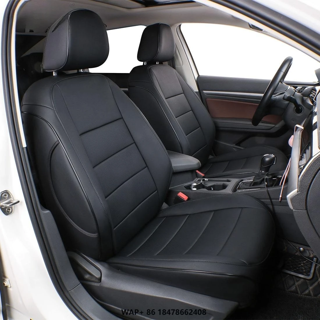 

EKR Custom Fit Leather Car Seat Covers for Ford Fiesta 2012-2022 Breathable Feature