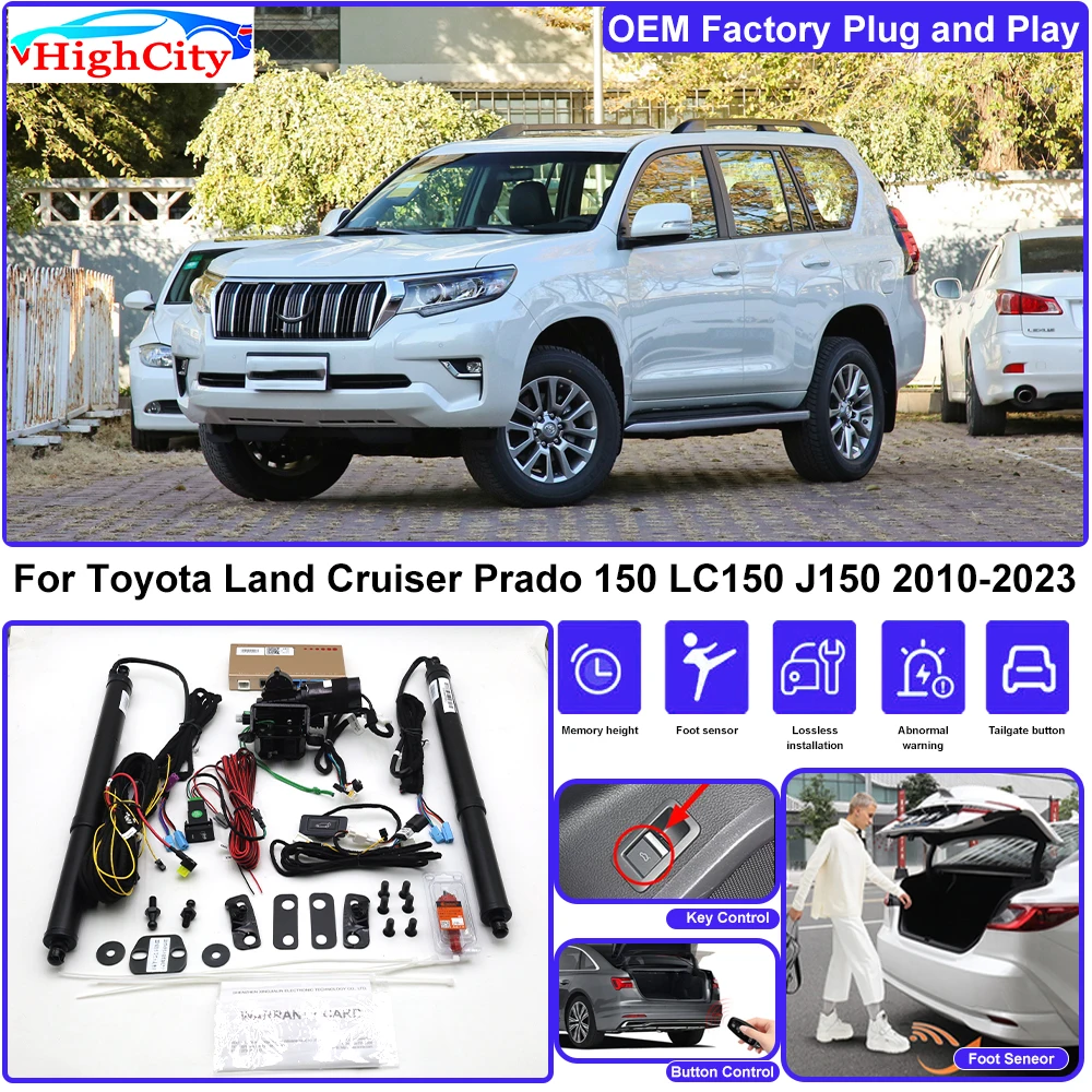 for Toyota Land Cruiser Prado 150 LC150 J150 2010-2023 OEM Lifting Kit Trunk Electric Tail Gate Lift Powered Tailgate Liftgate
