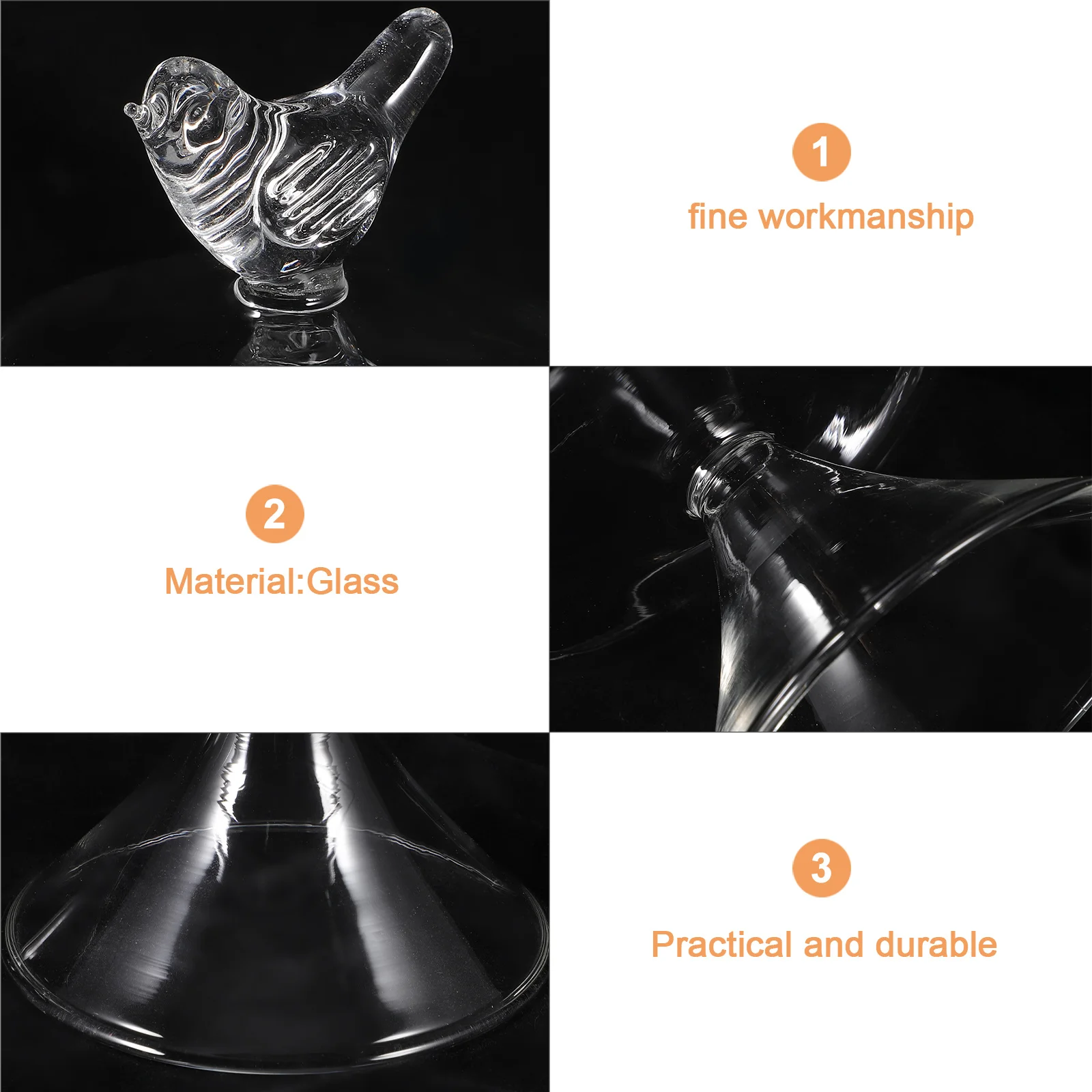 

Glass Cake Stand Dome Transparent Cover Party Dessert Serving Tray Display Plate Cupcake Cookies Fruits Cake Stand with Dome