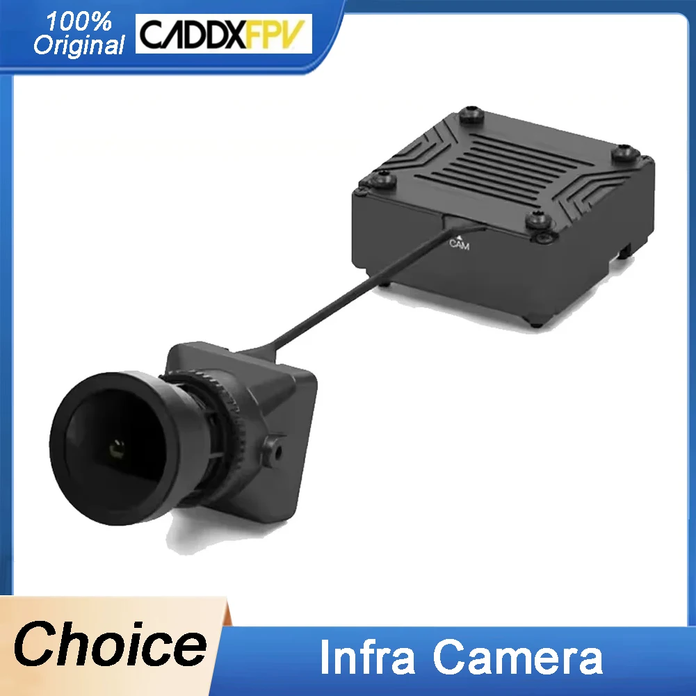 

CADDX FPV Инфра камера ночного видения 0 Люкс AI Box Super WDR 1500TVL 120 ° FOV Черно-белый датчик для FPV дрона