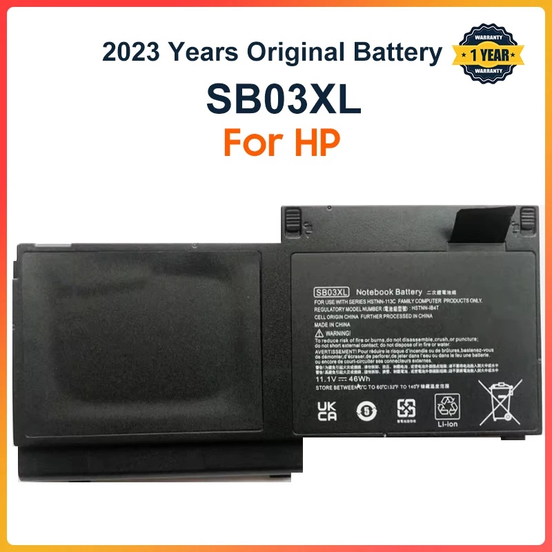 Imagem -01 - Bateria para hp Elitebook Sb03xl 820 720 725 g1 g2 Hstnn-ib4t 7167261c1 Hstnn-lb4t Sb03046xl 717378001 11.25v 46wh