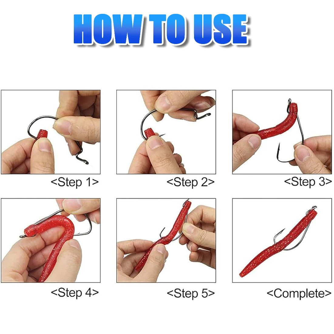 خطاف صيد السمك من FishTrip EWG خطاف صيد السمك لخطاف طعم ناعم من تكساس كارولينا ملحقات صيد الأسماك في المياه المالحة من الفولاذ عالي الكربون