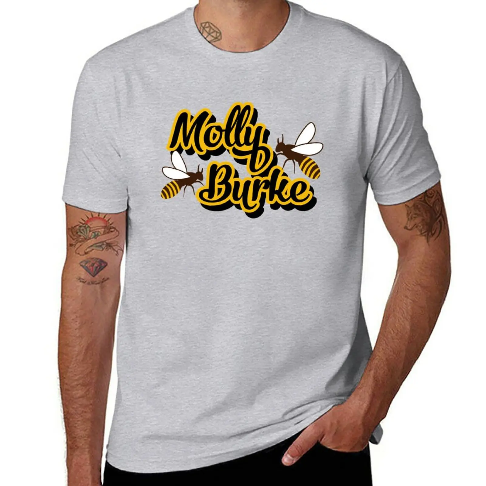 Molly Burke Bees T-Shirt plus sizes summer top aesthetic clothes mens plain t shirts