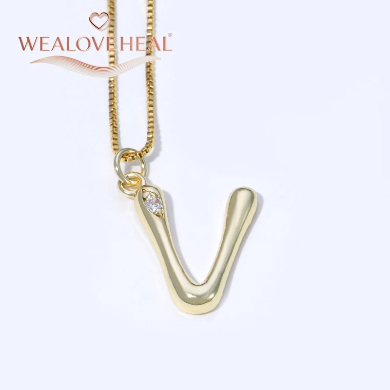muttertagsgeschenk，Luxuriöse Halskette mit Initialen von A bis Z aus 18 Karat vergoldetem Messing, glänzender CZ-Buchstabenanhänger, minimalistischer Alphabet-Schmuck für Frauen, individuelles Namensgeschenk – Detail 40