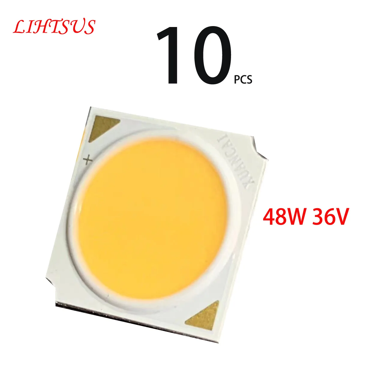 10pcs LED COB Lamp Chip 48W Diode 19x19mm Square Light Bulb Warm, Natural, Cold White LED COB Lamp Chip 3W Diode 13x13mm Square