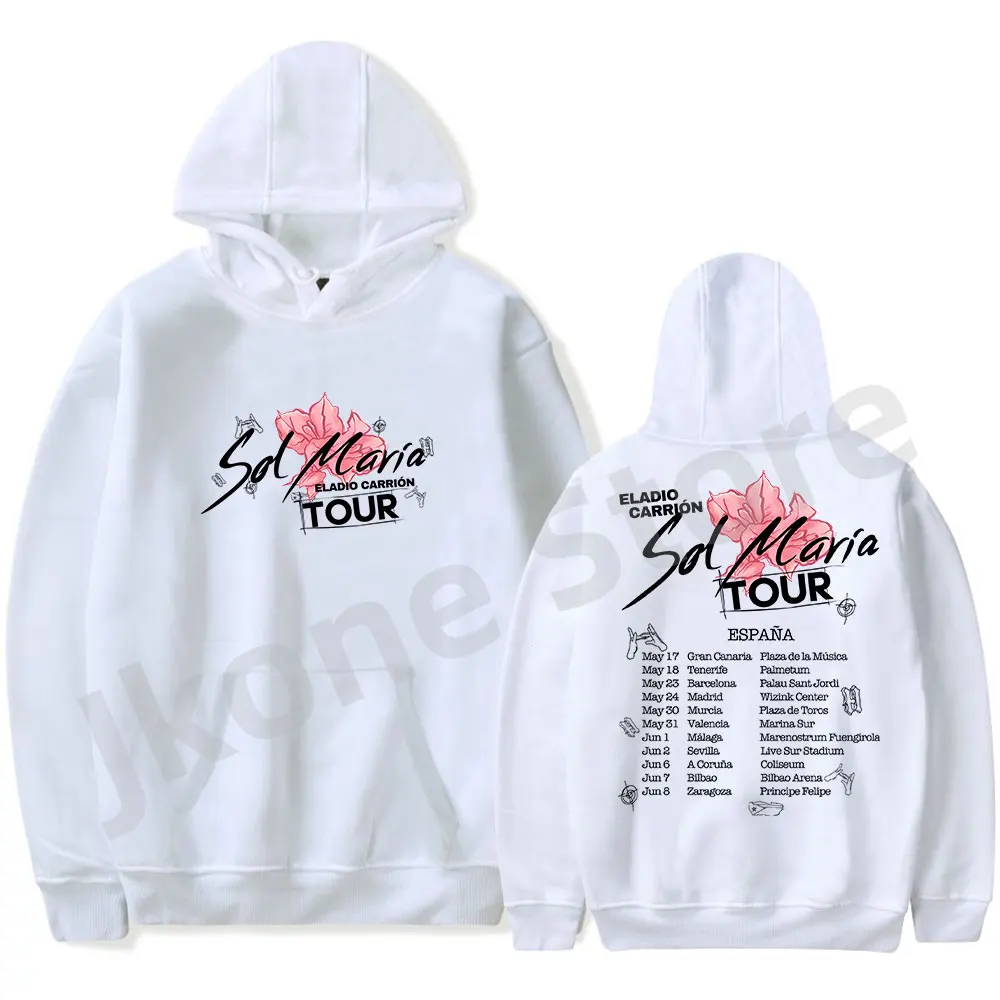 Eladio Carrion Sol Maria Tour Hoodies Rapper Logo Merch Winter Women Men Fashion Casual Sweatshirts