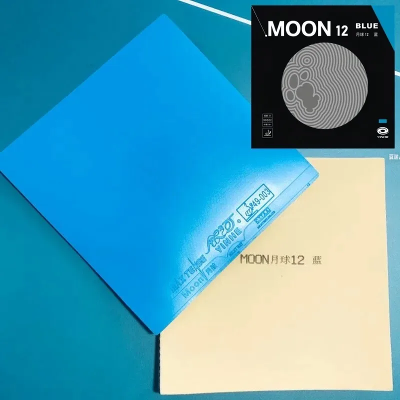 YINHE Moon 12 Blue Table Tennis Rubber Galaxy Pips-In Original YINHE Ping Pong Rubber Blue Sponge Yinhe Rubber