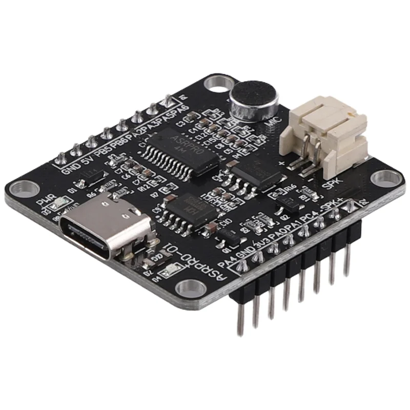 Плата разработки ABGN ASR-PRO, 4 м флэш-памяти, модуль распознавания голоса, макетная плата (контактный разъем, уже сварной)