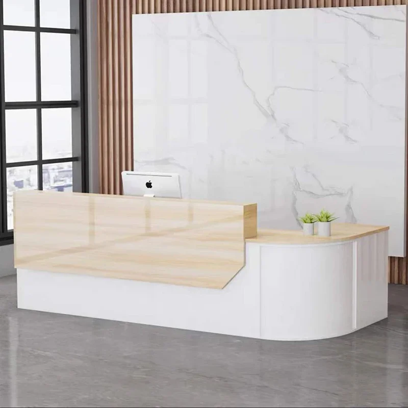 

White Church Pulpit Front Desk Lectern Restaurant Tables Mobile Checkout Shop Counter Bar Retail Mostrador Oficina Furniture
