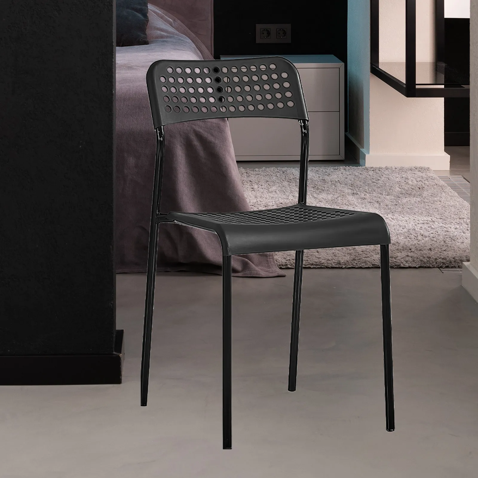 Plastic Replacement Pegboard Chair Seat Bottom Wear Resistant Scratch Resistant Comfortable Chair Seat Repair for Dining Chairs