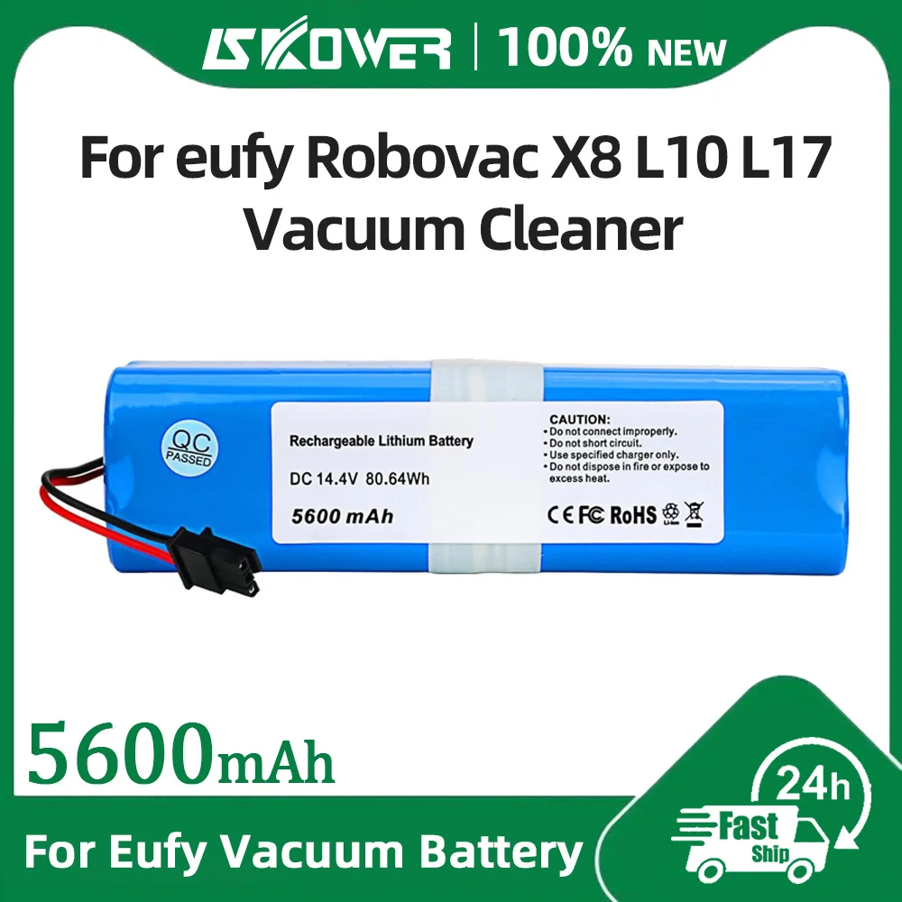 SKOWER 5600mAh Robot Battery For Eufy RoboVac L10 L70 Hybrid T2190 X8 Pro SE Qihoo 360 S9 X90 X95 Vacuum Cleaner