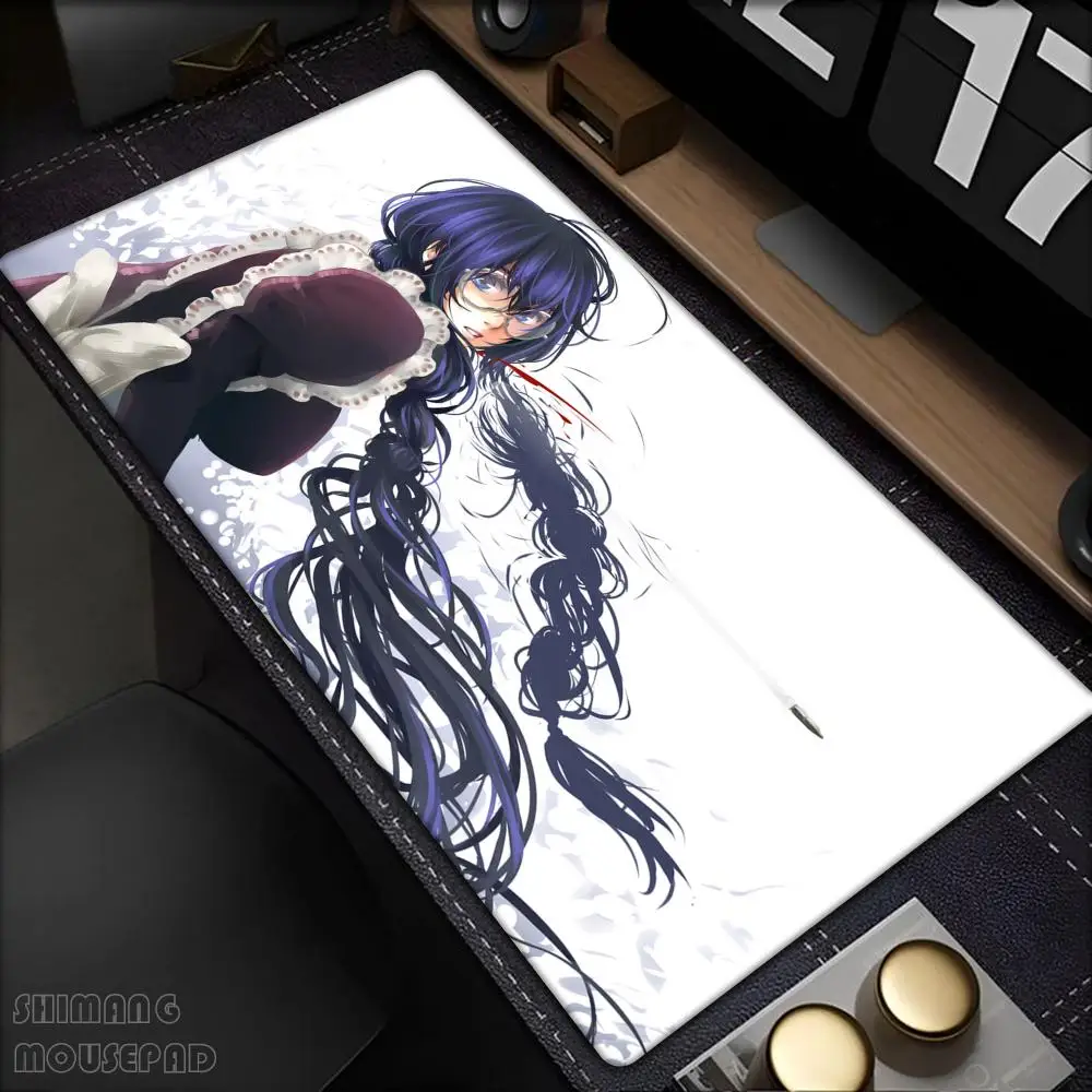 Anime Roberta Mouse Pad Revy Balalaika Eda Rokurou Large XXL Pu Mousepad Computer Manga Keyboard Pad Accessories Desk Mat