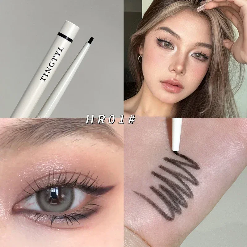 Penna gel per eyeliner impermeabile Eyeliner senza sbavature per il contorno femminile della palpebra Matita liscia a lunga durata Cosmetici per il trucco degli occhi