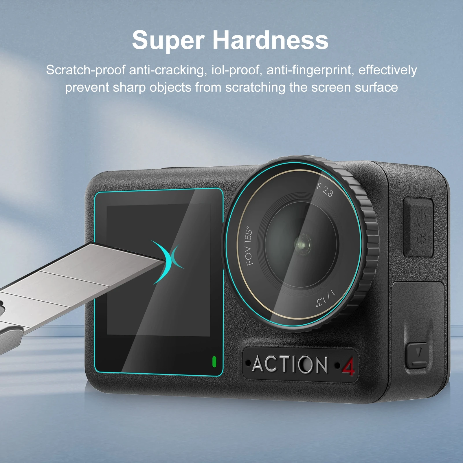 2 Chiếc PULUZ Cho DJI Kính 2 Kính Cường Lực Kính Ống Kính Bộ Phim (Trong Suốt)