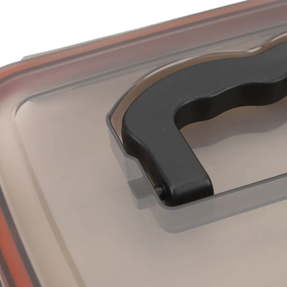 304 Stainless Steel Lunch Storage Container Portable Handle 2700ml / 3500ml Compartment Lunch Box Thermal Lunch Box For Camping