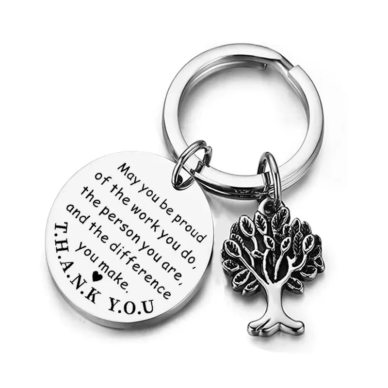 New Thank You Coworker Gift Keychain Pendant  May You Be Proud of The Work You Do Key Chain Keyring Colleague Appreciation Gift