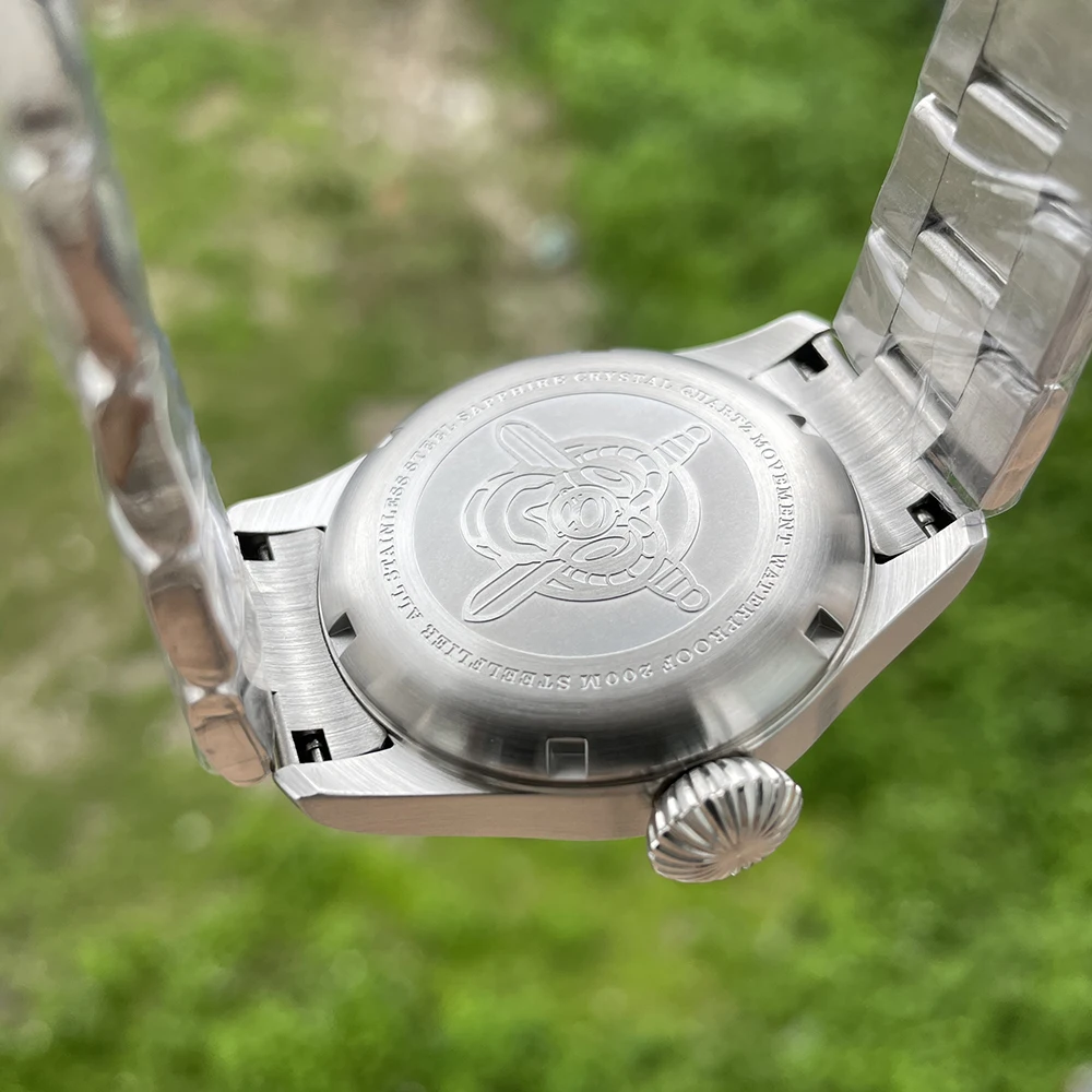 STEELFLIER Offizielle SF746 Luxus-Quarz-Armbanduhr Swiss Luminous VH60 Mute-Uhrwerk 20Bar wasserdichte Multi-Zeitzonen-Uhren – Detail 10