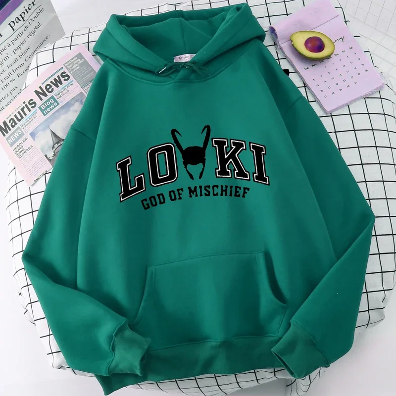 Hot Tv Series Loki Printed Street Hooded Jacket Men Women Fashion Pullover Sweatshirt Harajuku Unisex Oversized Hoodie Coat