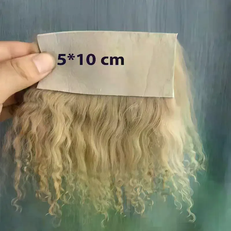 Curly Texture Hair Row Curly Hair Extensions SD Blyth Wigs Hair 1Pcs Dolls Accessories Mongolia Fur Sheepskin Wool Extensions