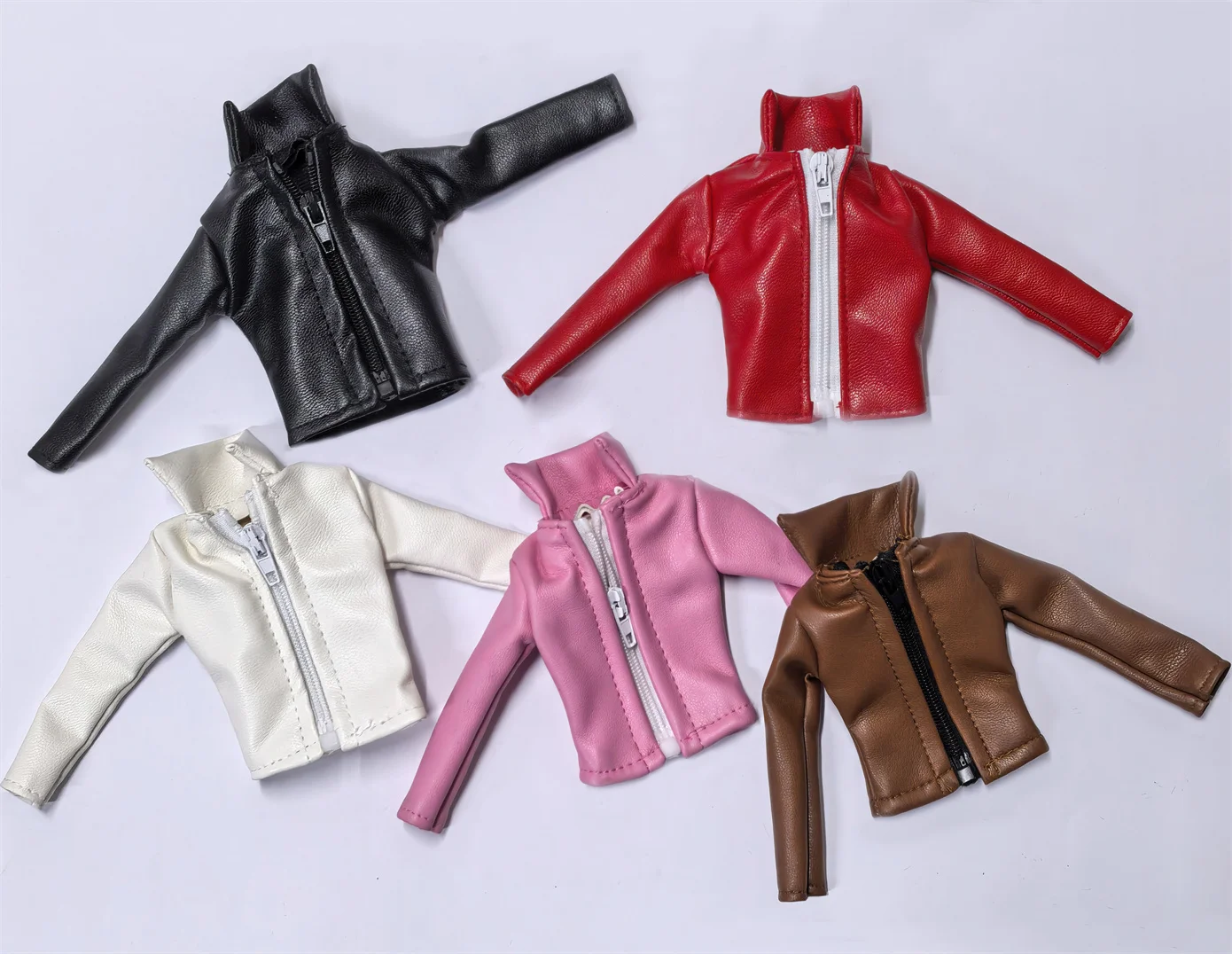 

Handmade Doll Clothes Zipper Leather Jacket for 11.5 inch 30cm Doll Clothes doll accessories Many Style for Choice
