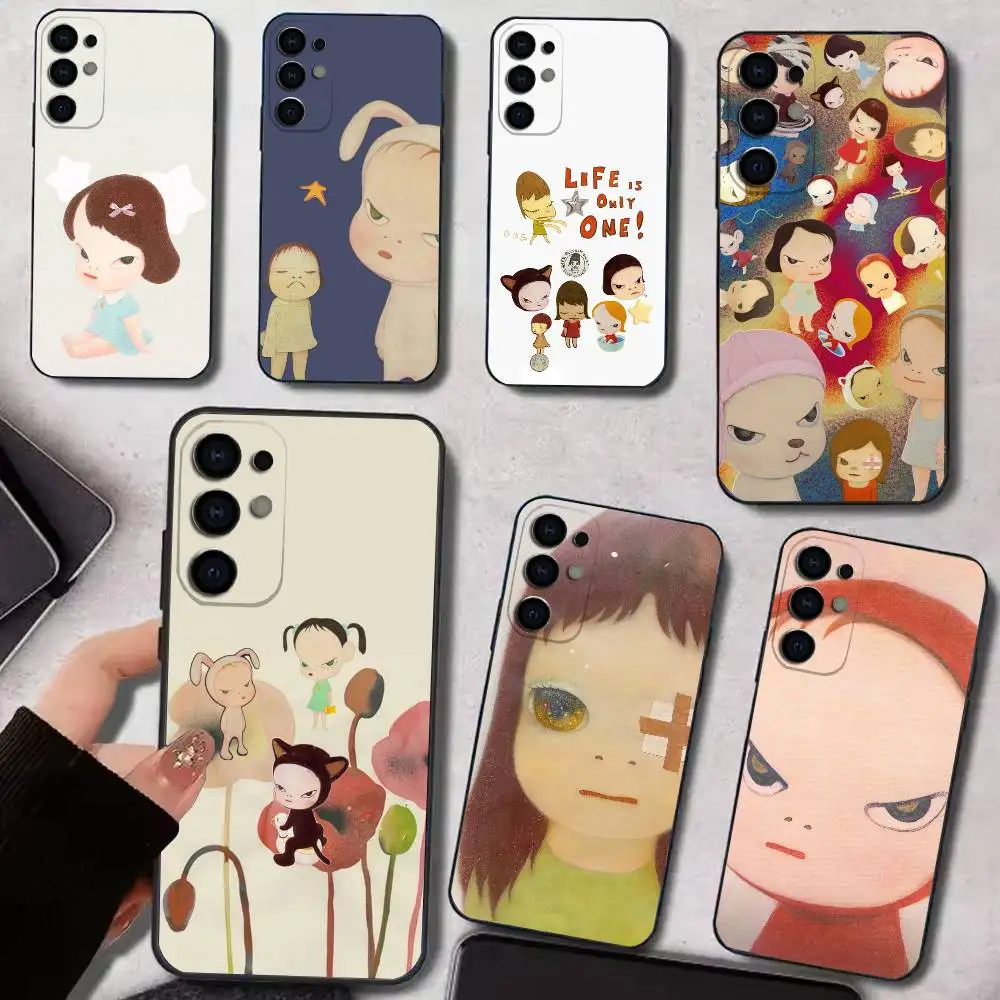 Japan Art Y-Yoshitomo N-Nara   Phone Case Silicone Soft For Samsung S25,S24,S21,S22,S23,S30,Ultra,S20,Plus,Fe,Lite