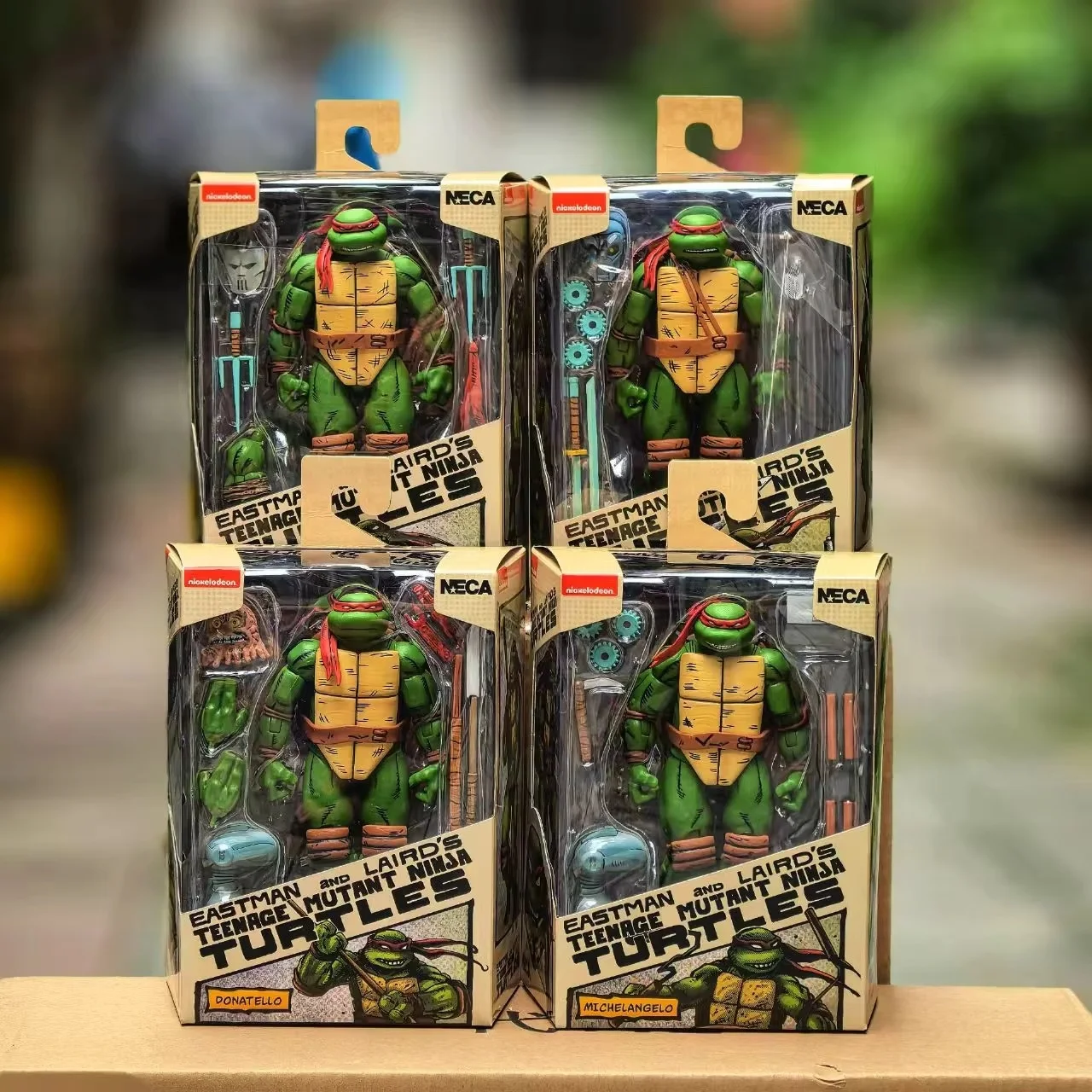 New NECA Turtles Figures Pizza Club Leonardo Leads Tmnt Turtles
