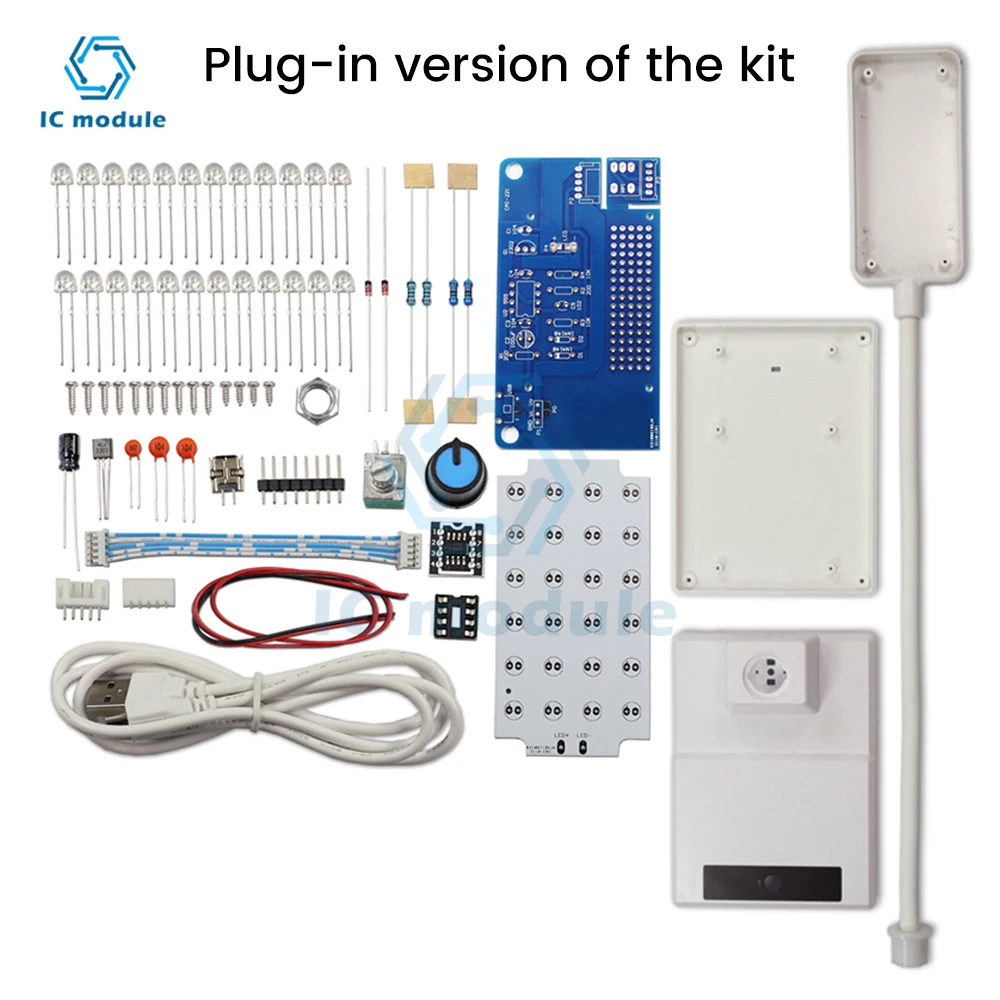 Diy Electronic Soldering Kit Ne555 Led Desk Lamp Dimmer Pwm Circuit Assembly Diy Soldering Practice Skills Assembly