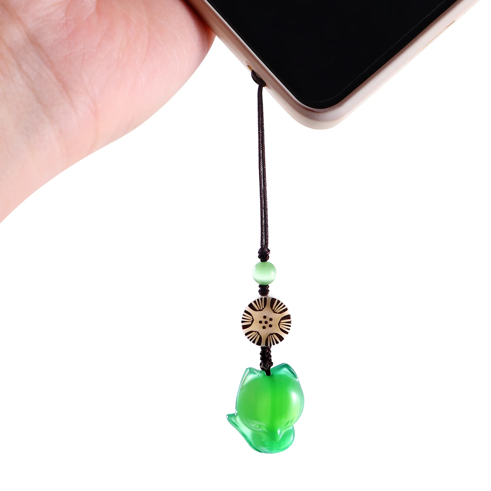 Hemobllo Creative Keychain Pendant Cell Phone Chalcedony Pendant Cell Phone Bag Charm Keychain Decoration