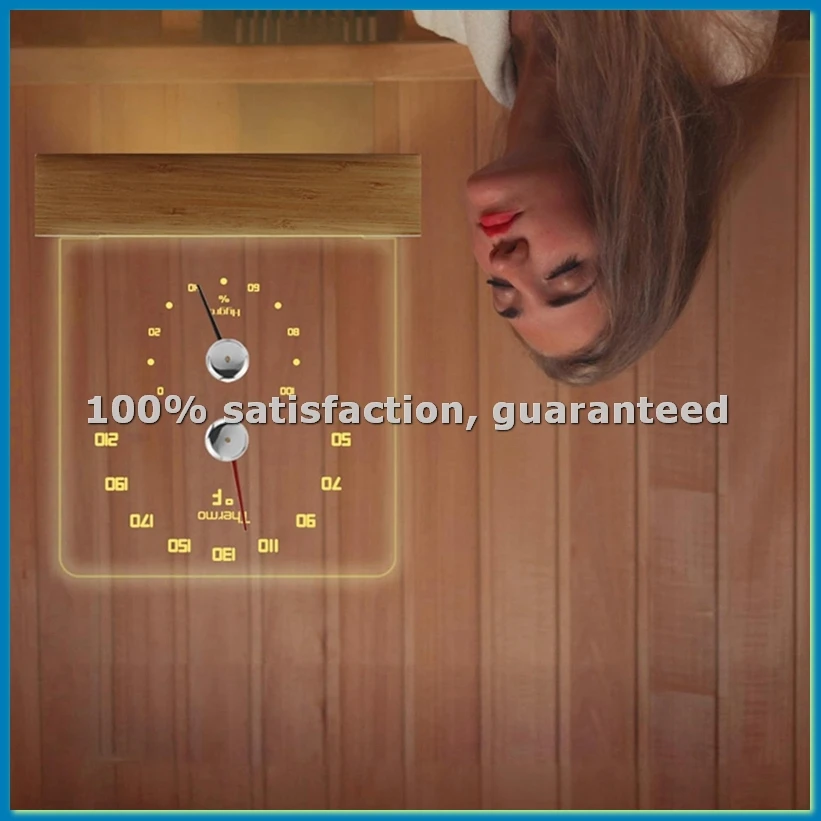 

Термометр для сауны 2-в-1: термометр Фаренгейта и гигрометр с LED-подсветкой, аксессуары для сауны, для саун и отелей - A10G