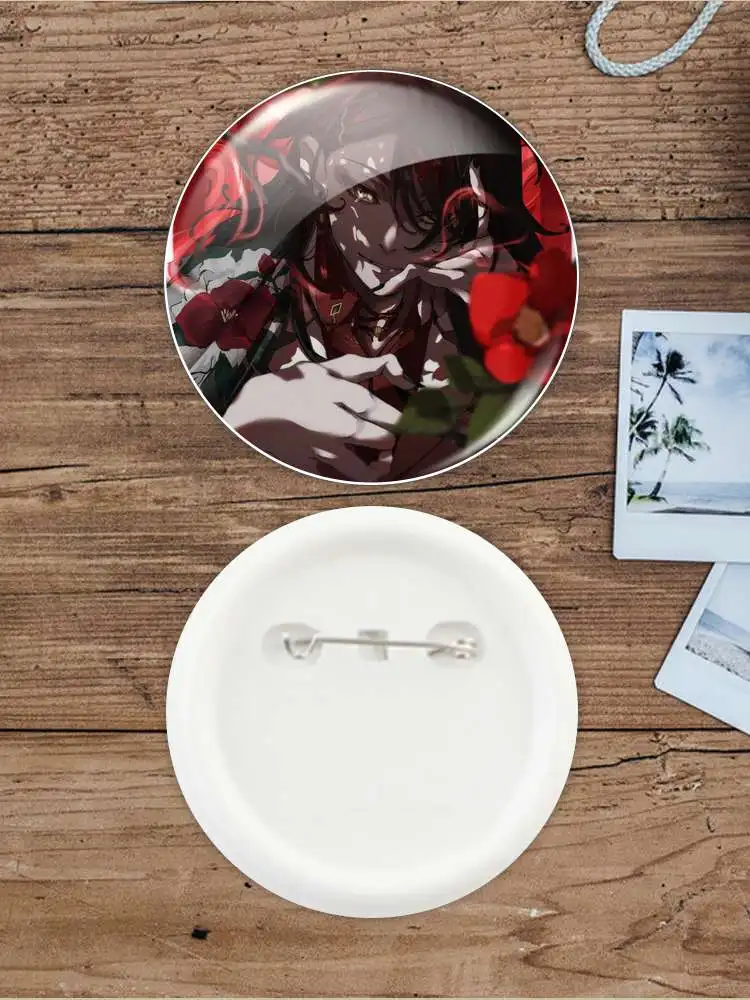 Vtuber الظاهري YouTuber شارة ، VTuber مرساة الأجهزة الطرفية ، زخرفة حقيبة الظهر المعدنية ، شارة الملابس ، Fandom أنيمي ، Vox