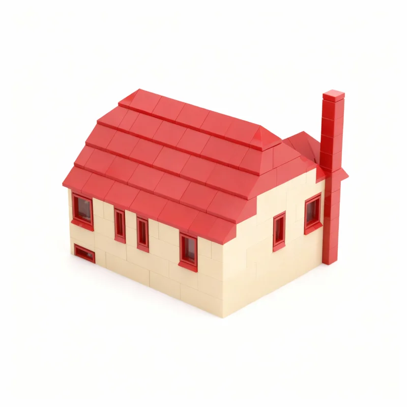 435 قطعة من مكعبات البناء لنموذج منزل من الخيزران، مجموعة تركيب إبداعية، هدايا عيد الميلاد، ألعاب تعليمية للأطفال