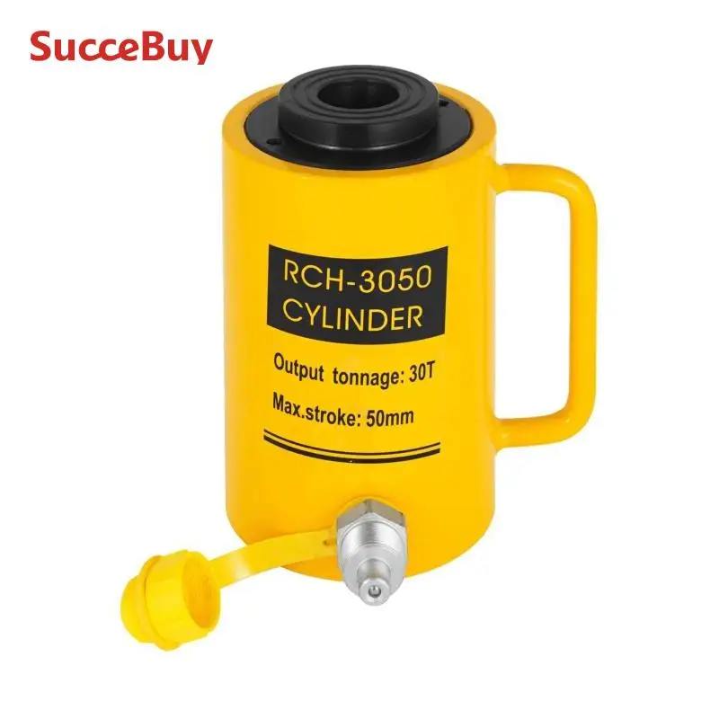 VEVOR 30 T/66000 LBS Gato Hidraulico, 50 mm/2 pulgadas Gato Hidraulico para Coche Carrera de Ariete, Gato Hidraulico Carretilla Altura Total 170 + 12 mm/, Gato Hidráulico Chapista de 10,8 kg