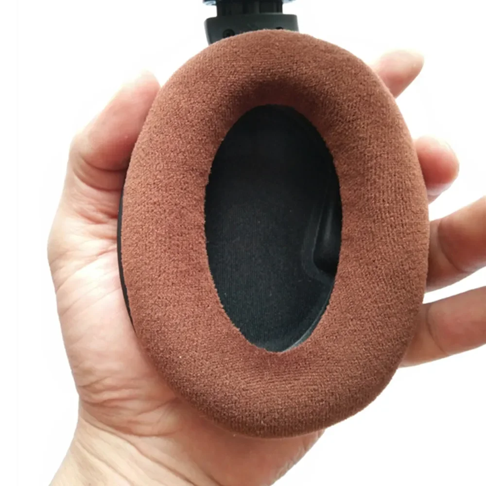 زوج واحد من وسادات الأذن الرغوية البديلة + غطاء وسادة عصابة الرأس وسادات الأذن لسماعات Sennheiser HD515 HD555 HD595 HD518 HD598