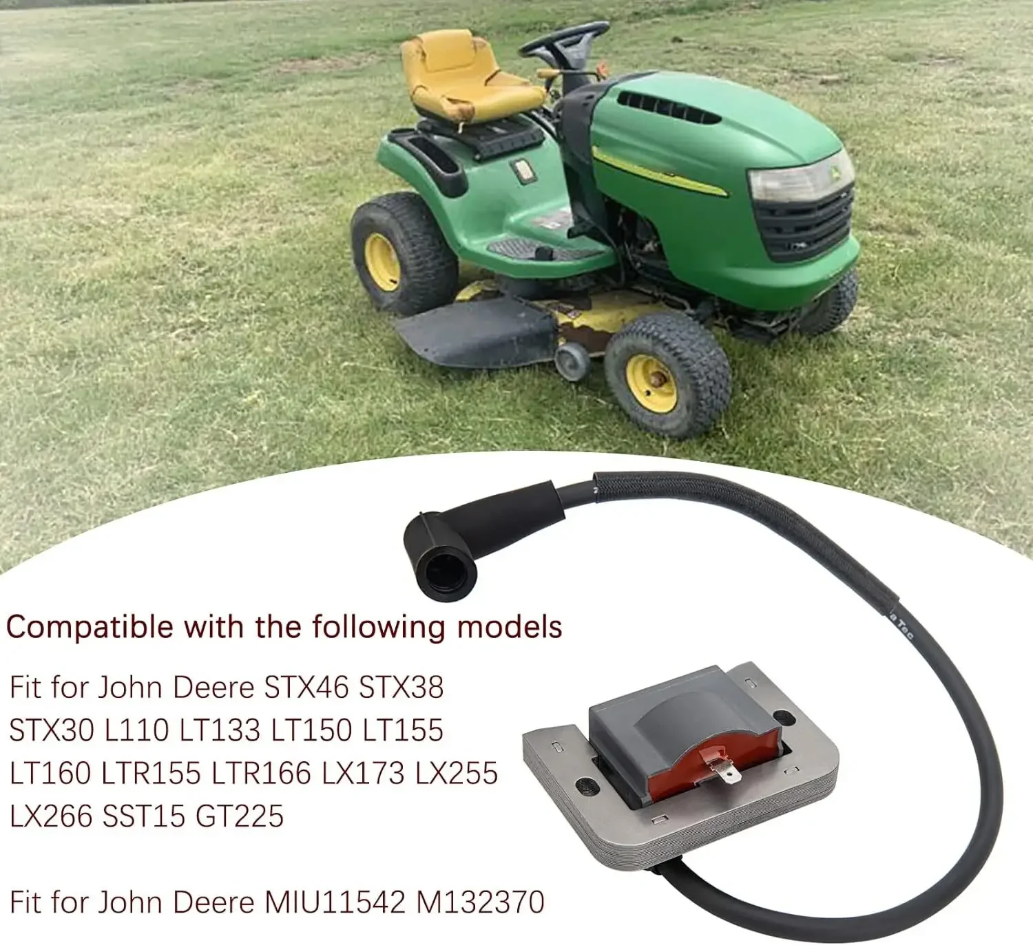 2458445-S 24 584 45-S EL-1075 2 قطعة ملف الإشعال لجون ديري MIU11542 M132370 Kohler EL-1075-BK-2