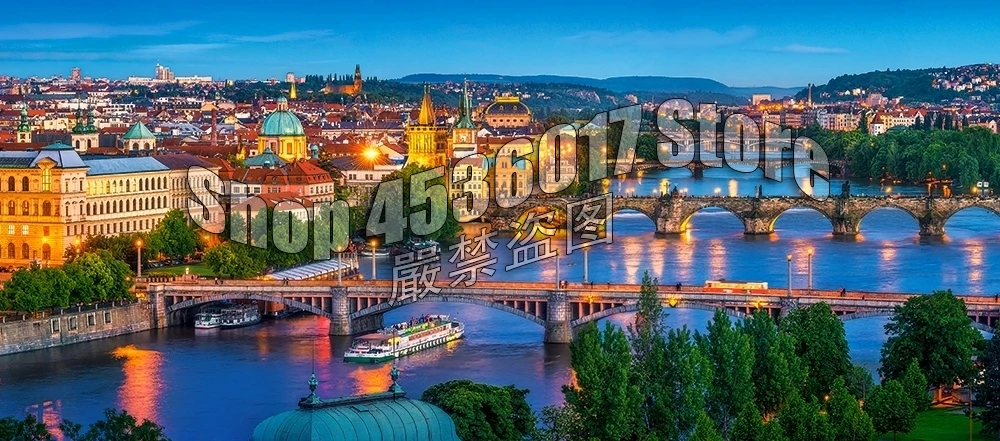 

Алмазная вышивка 5D "сделай сам", алмазная живопись, Прага в ночное время, ландшафт, архитектура, Озеры и реки, вышивка крестиком, мозаика, домашний декор
