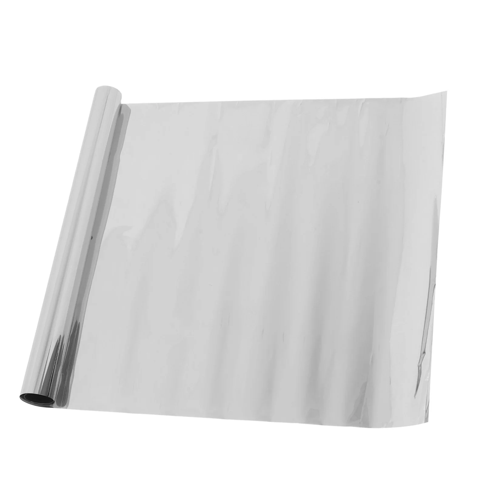 

1Roll One Way Privacy Window Film 50Cmx2M Silver Mirror Effect Self Adhesive Glass Door Covering For Home Office Uv Protection