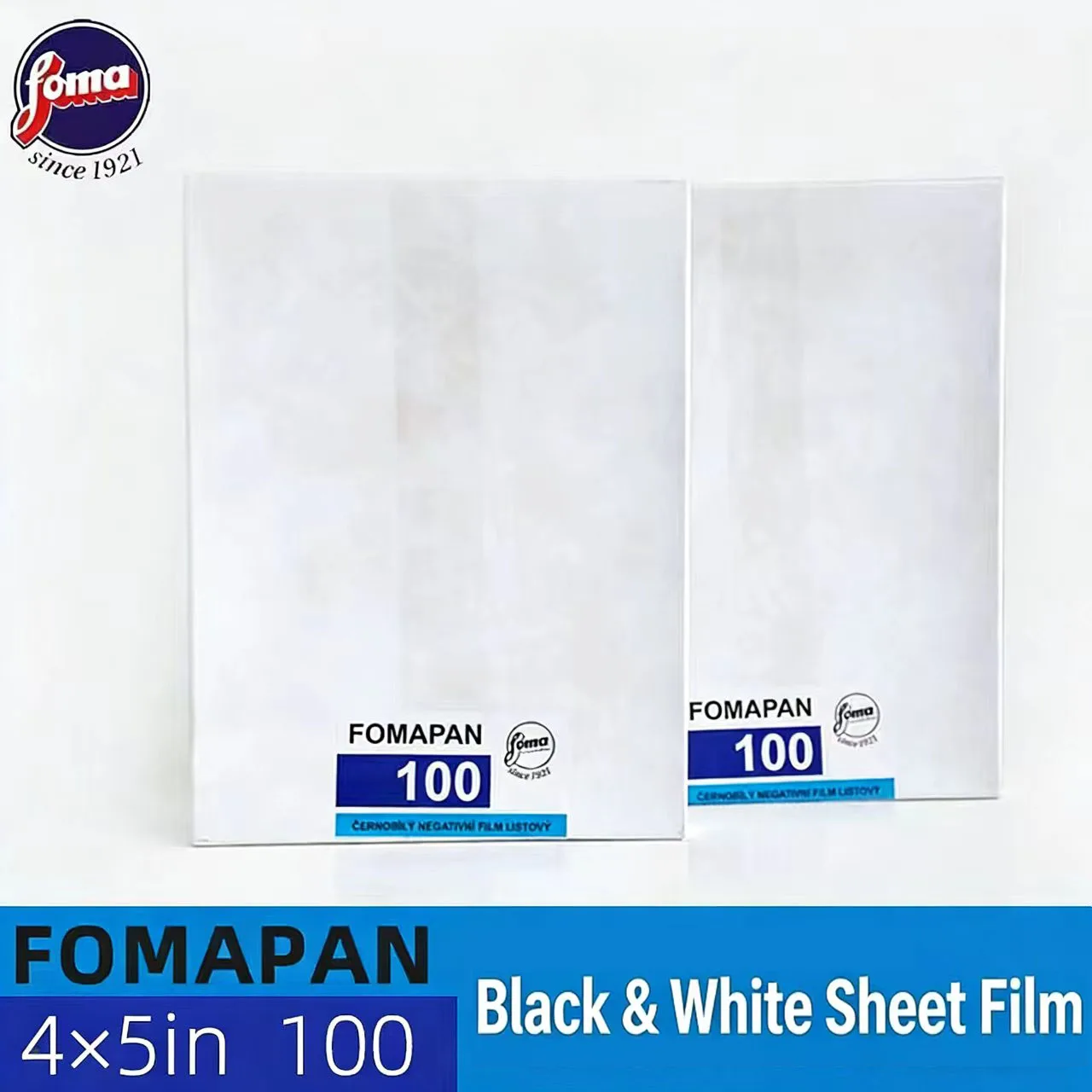 

Original FOMAPAN Black And White Film 100/400 Sheets 4X5 Format Camera Negative Film Retro Photography25/50shee（Shelf Life 2026）