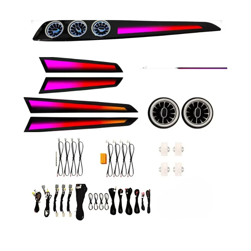 

Hot-selling 64 Color LED Interior Ambient Lighting for Mercedes Benz C-class W204 2010-2014 Trim Accessories Decoration