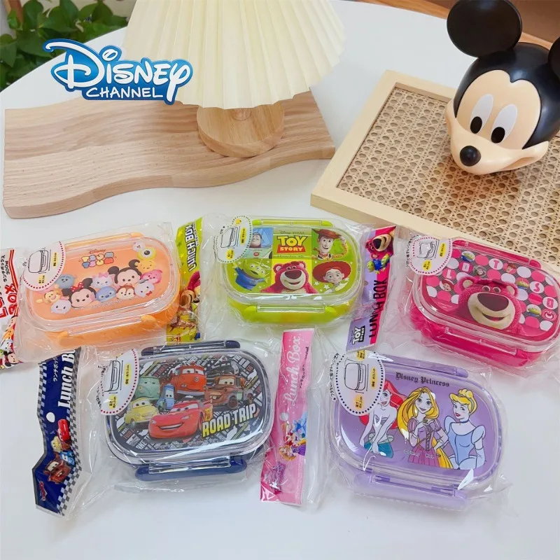 Disney Mickey Minnie Mouse Bento Box Cartoon Children's Fruit Box Cute Toy Story Portable Mini Students Small Lunch Box