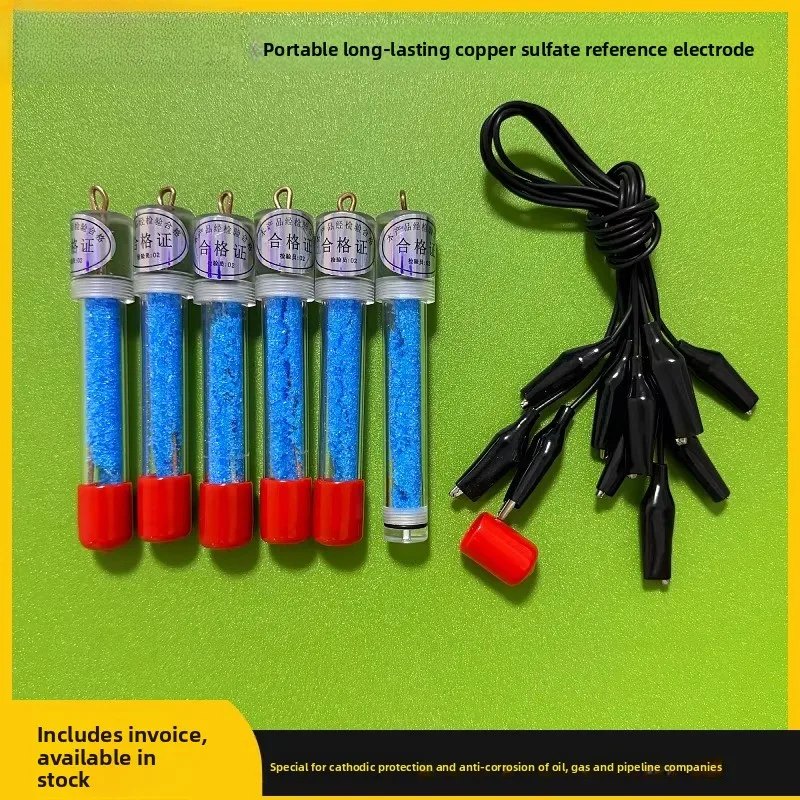 Portable long-lasting copper sulfate electrode CUSO4 supports custom cathodic protection corrosion potential