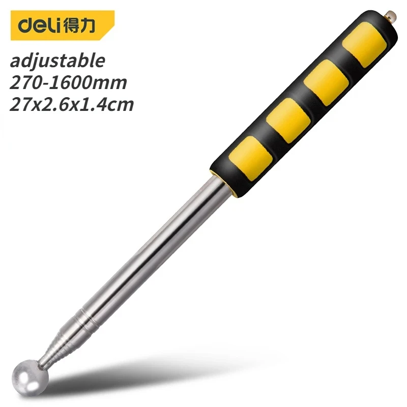 Deli 98/115/160CM Multifunktions Teleskop Selbstverteidigung Hämmer Leere Trommel Hammer Zimmer Test Stange Inspektion raum Werkzeuge Metall Test – Detail 7