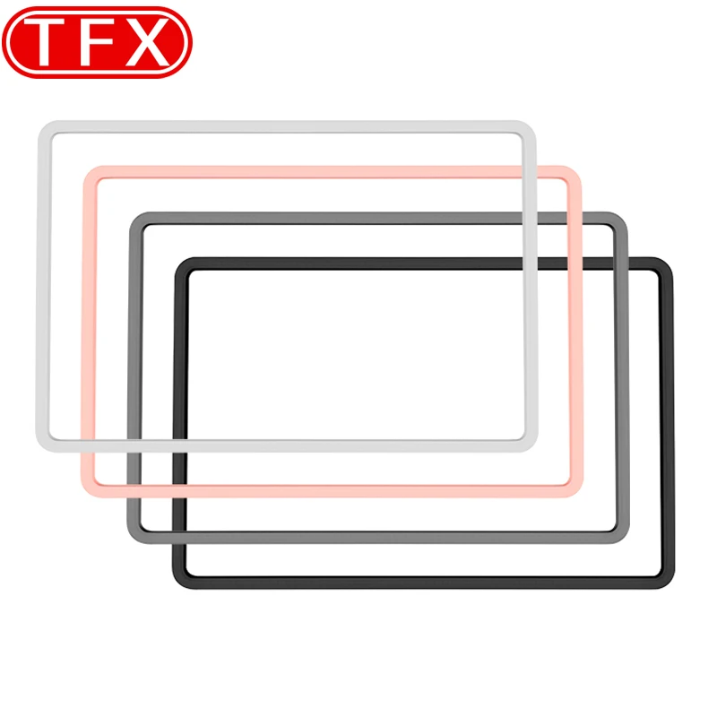 ل BYD هان 2022 2023 2024 سيارة التحكم المركزي واقي للشاشة MSilicone الملاحة عرض إطار شاشة من السيليكون الملحقات