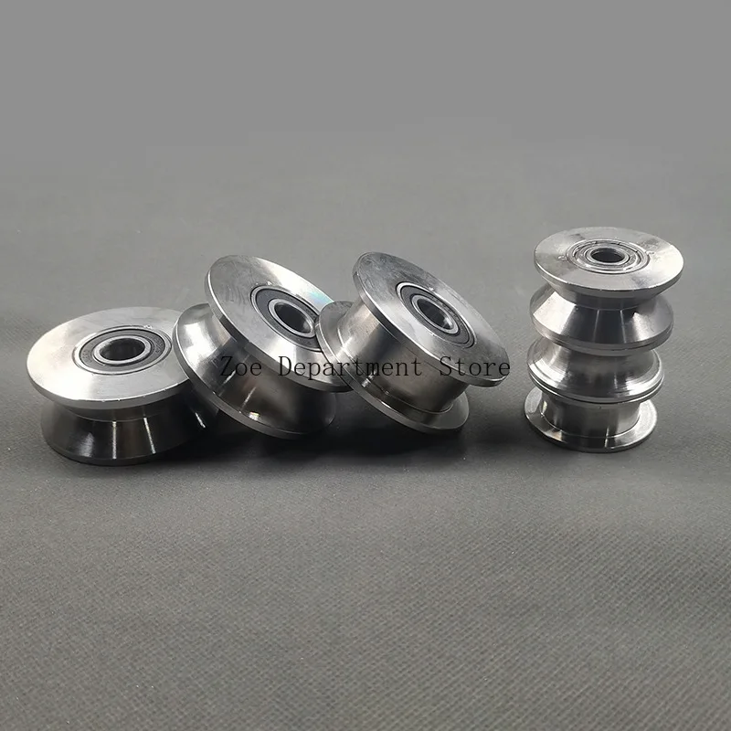 

1 шт. U канавка/V канавка стальное колесо Проволочный Трос перекрестный ролик 10/12*58*18 мм 6201 направляющее колесо для подшипника