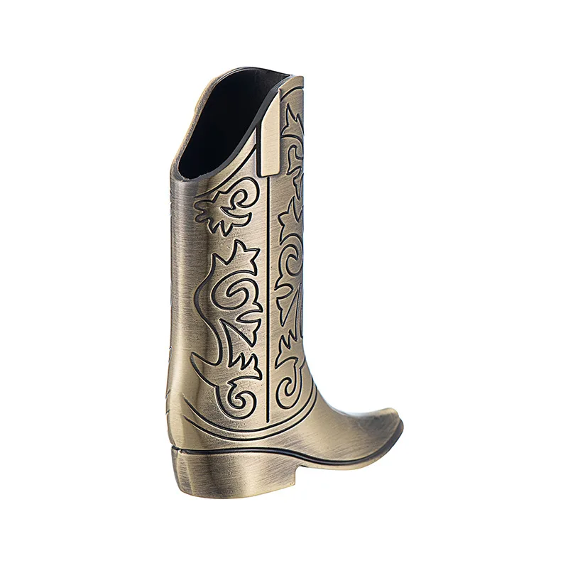 Vintage Unikalne metalowe zapalniczki Western Cowboy Boots Etui dekoracyjne na zapalniczkę BIC Mini J5 Akcesoria （Bez zapalniczek）