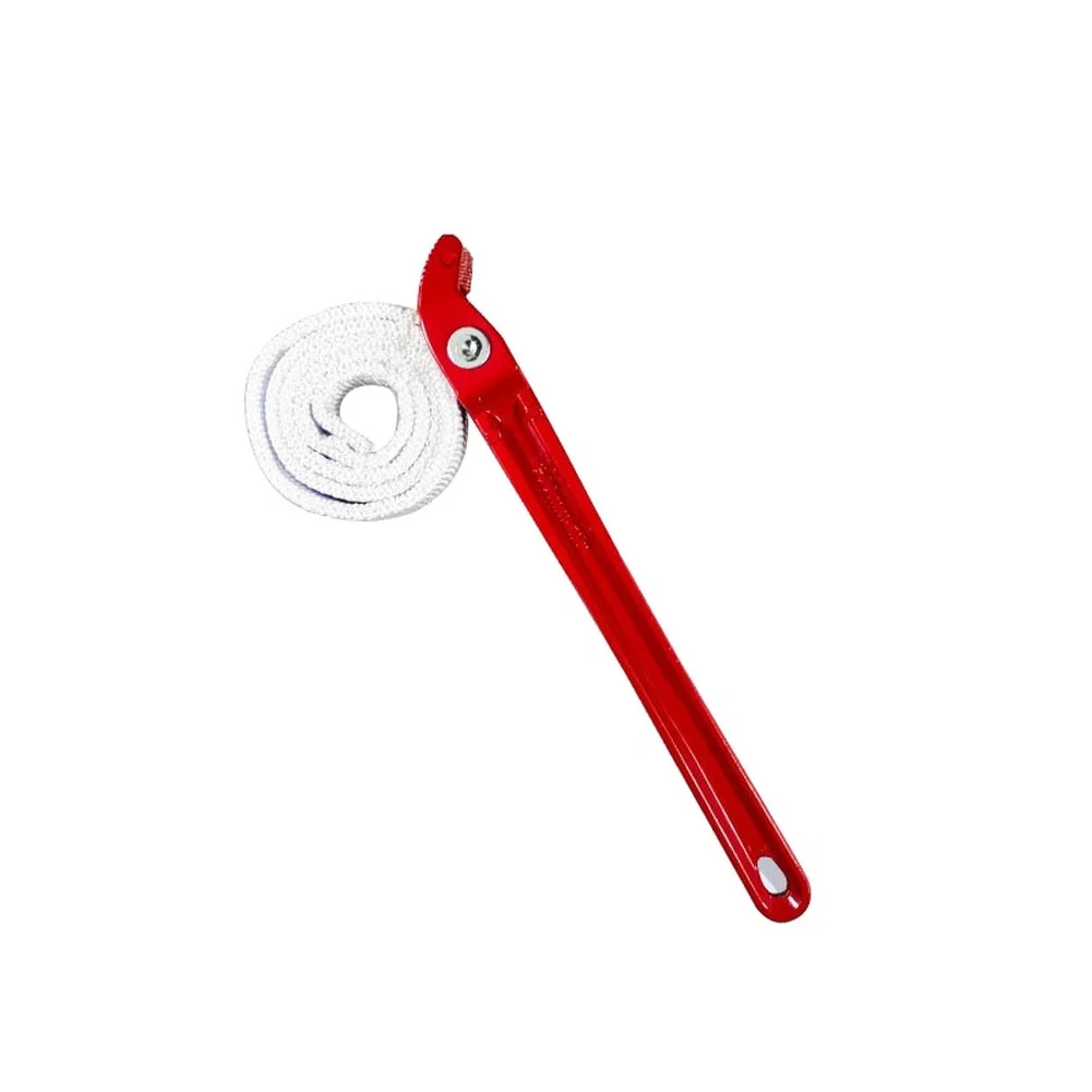 12 Inch Canvas Belt Wrench with Die Cast Aluminum Handle for Oil Filter Removal Compatible with 30mm to 200mm Filter Diameters
