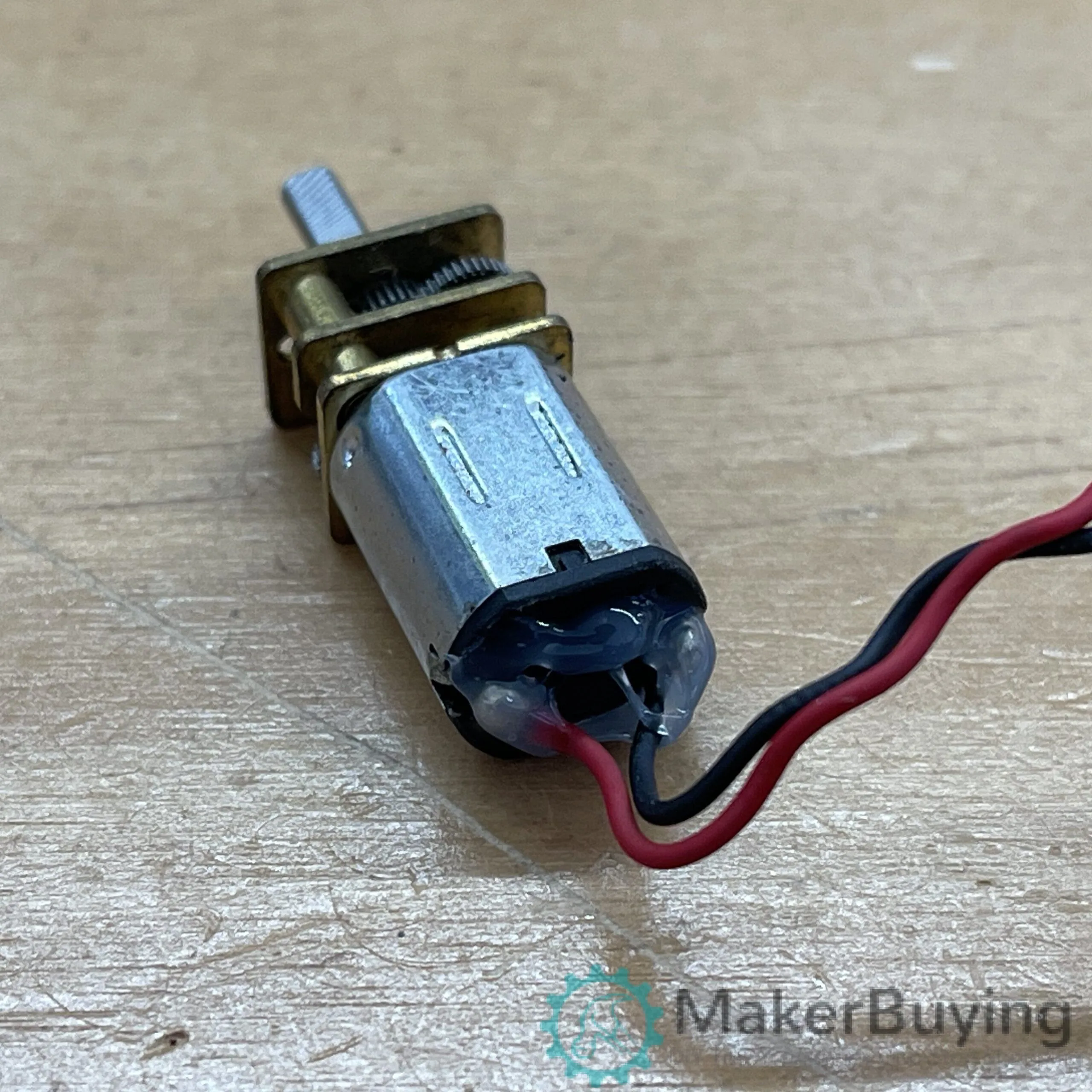 0033 N20 motor long shaft with wire gluing M6 Makerbuying electronic building block DC reduction motor slow motor 1.5-6V