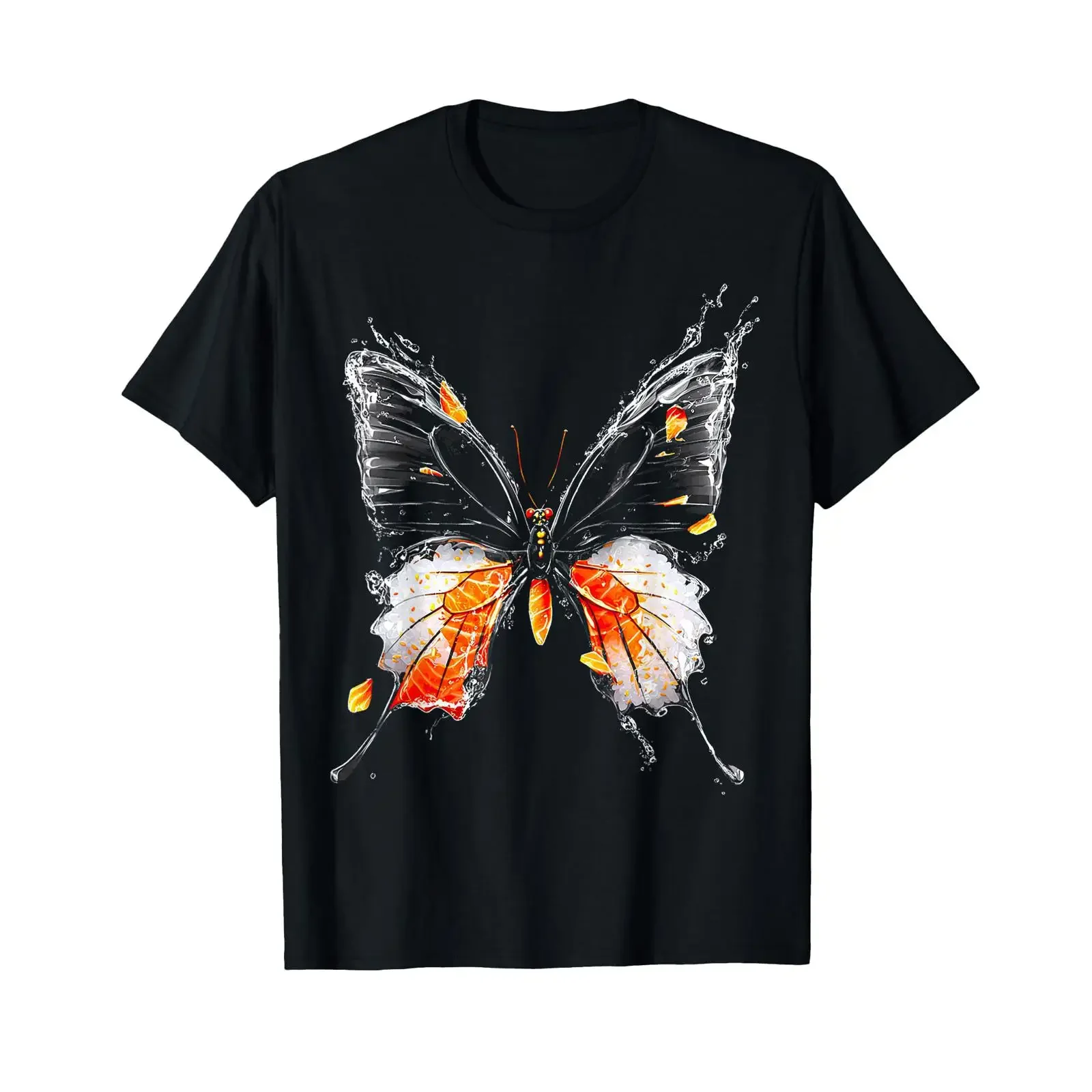 Imprimé Amoureux des Papillons T Shirt vintage Washed Stylish Stretched homme designer clothes Comfortable
