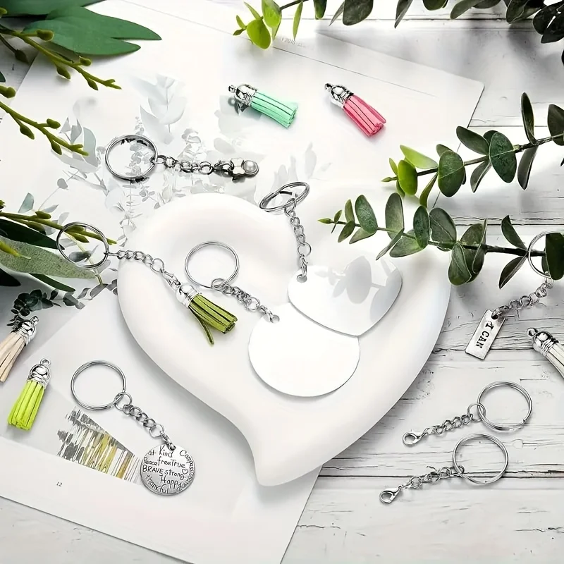 90pcs Silvery Lobster Key Chain Bulk, Metal Split Keyring Chain with Small Lobster Buckle, Used for Gifts, Keychains,